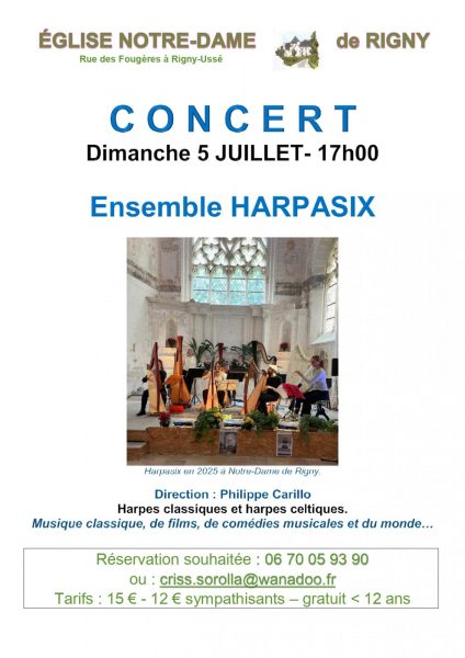 Concert « Harpasix »