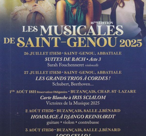 Festival des musicales de Saint-Genou