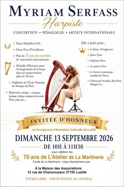 Myriam Serfass harpiste invitée d&rsquo;honneur