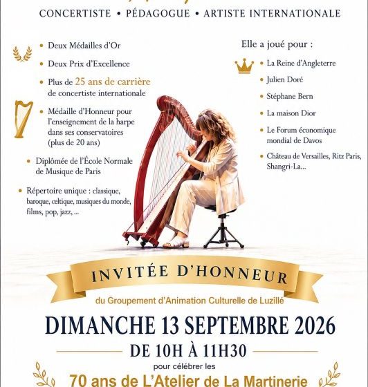 Myriam Serfass harpiste invitée d&rsquo;honneur