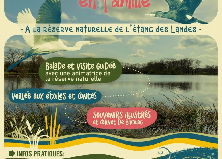 Bivouac en famille à l&rsquo;étang des landes