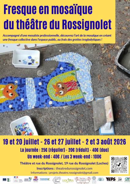 Fresque en mosaïque – chantier artistique !