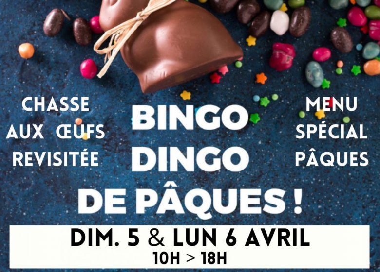 Bingo-Dingo de Pâques : Chasse aux œufs revisitée à la Cité Rétro-mécanique + Menu spécial Pâques