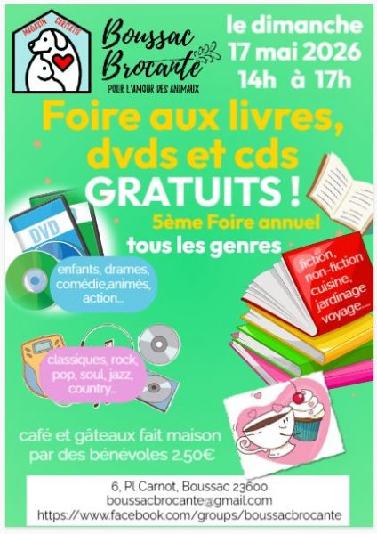 Foire aux livres, DVDs et CDs