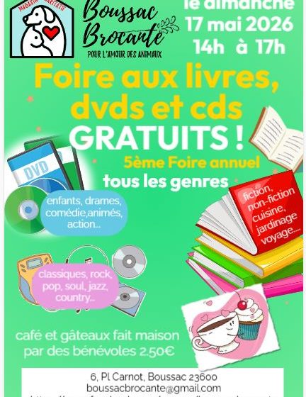 Foire aux livres, DVDs et CDs