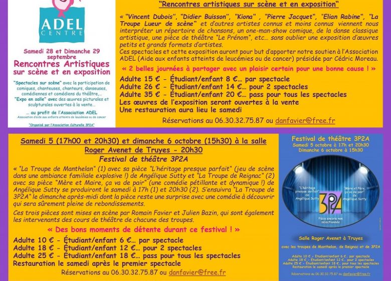 « Rencontres artistiques sur scène et en exposition »