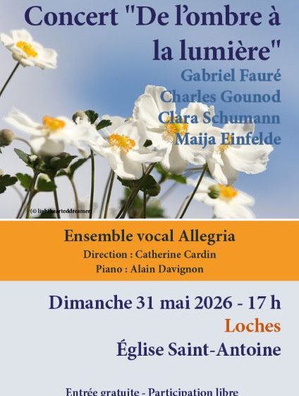 Concert « De l&rsquo;ombre à la lumière »