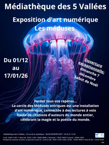 Exposition d’art numérique : Les méduses
