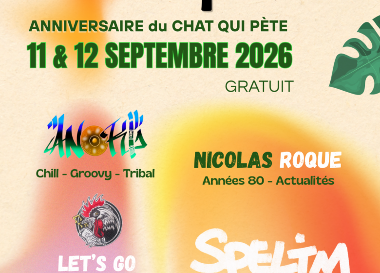 Le chat qui pète – Fête son 1er anniversaire!