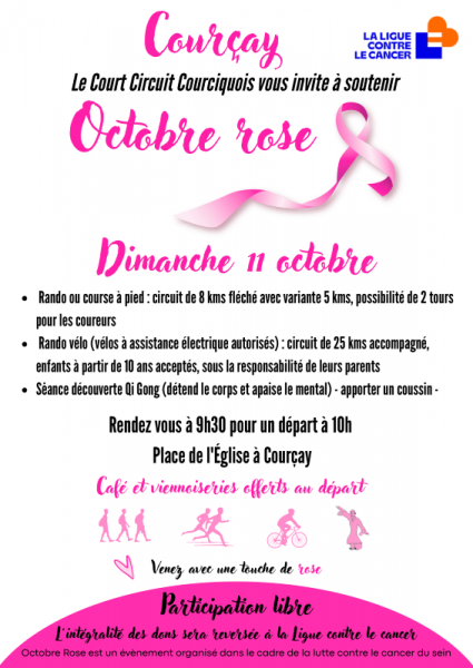 Octobre rose – Randonnée à Courçay