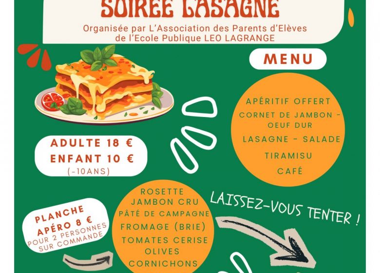 Soirée lasagne