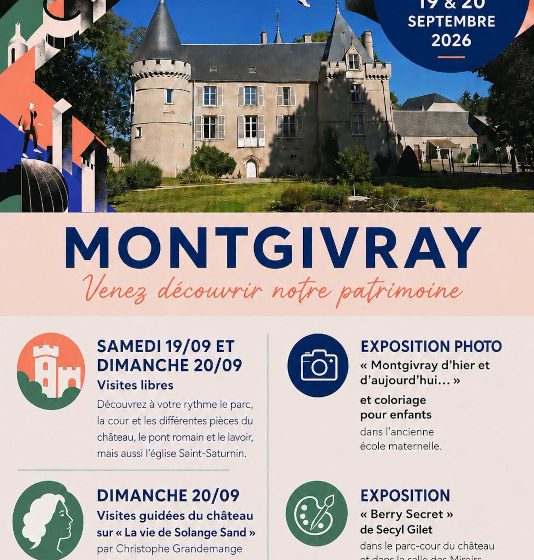 JEP 2026 : Visite du Château mairie, église et peintures murales de Solange Sand