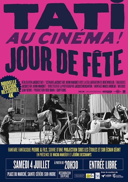 Projection exceptionnelle en plein air de la version restaurée de Jour de Fête en 4K