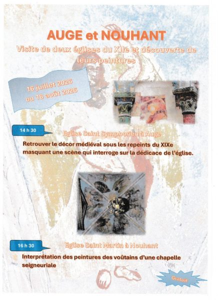 Visite commentée de l&rsquo;église d&rsquo;Auge et de Nouhant