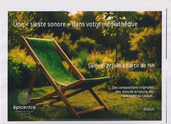 Epicentre – Une sieste Sonore