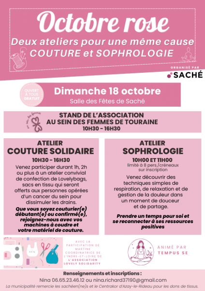 Octobre Rose – Sophrologie et Couture