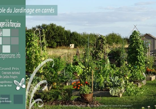 Le Potager en carrés à la française – École du Jardinage en Carrés