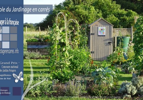 Le Potager en carrés à la française – École du Jardinage en Carrés