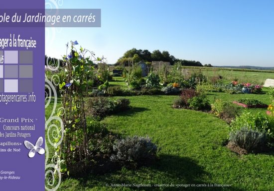Le Potager en carrés à la française – École du Jardinage en Carrés