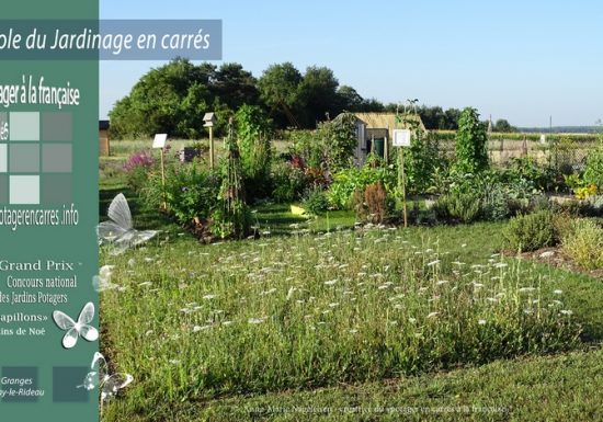 Le Potager en carrés à la française – École du Jardinage en Carrés