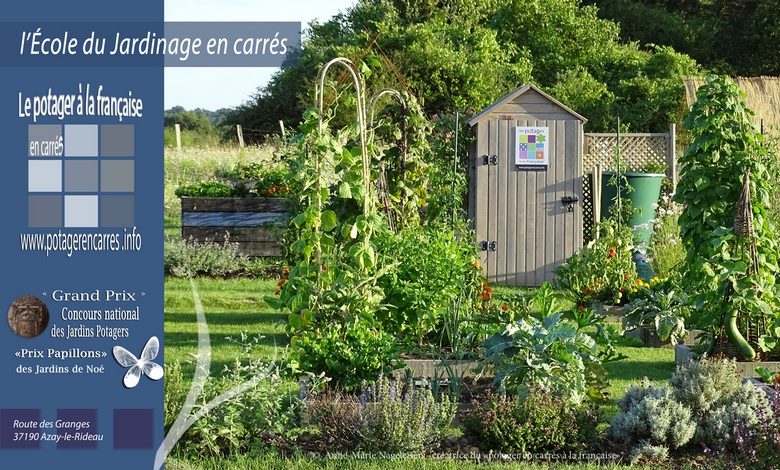 Le Potager en carrés à la française – École du Jardinage en Carrés