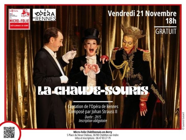 Projection de l’opéra La Chauve-souris de Johan Strauss par l’Opéra de Rennes