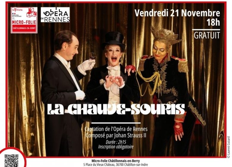 Projection de l’opéra La Chauve-souris de Johan Strauss par l’Opéra de Rennes