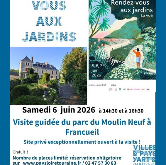 Visite guidée du parc du Moulin Neuf à Francueil