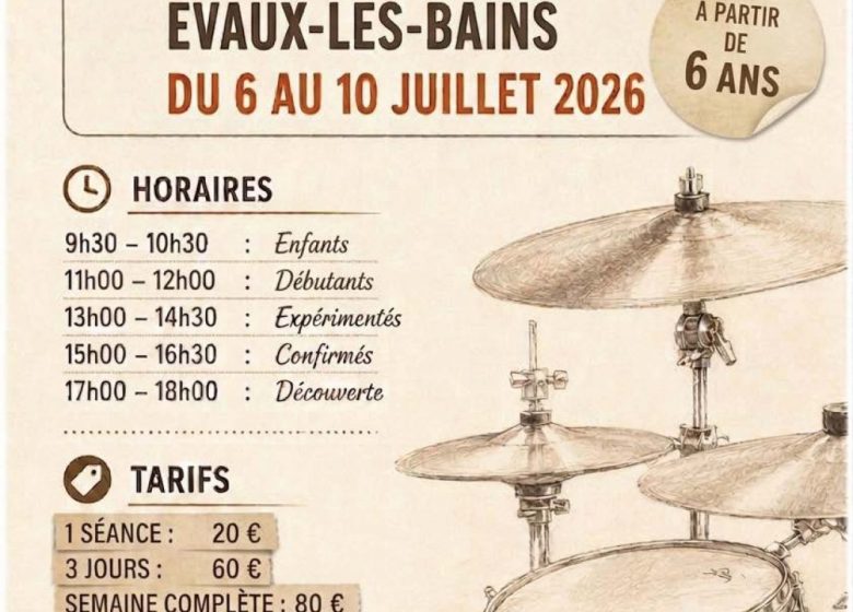 Stage de batterie