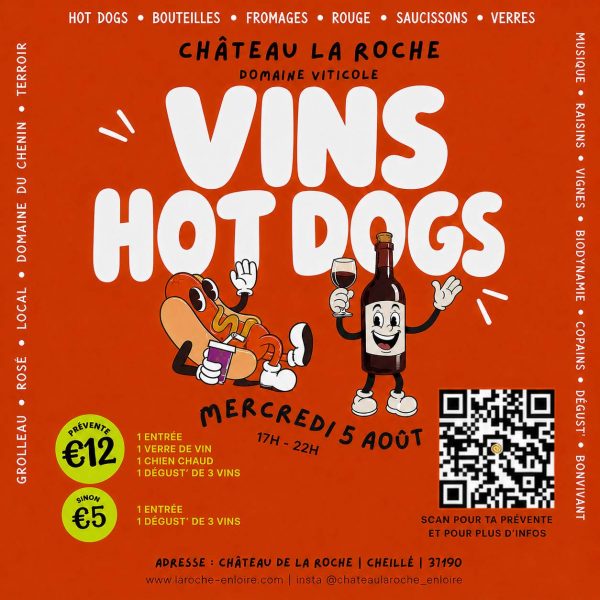 Soirée « Vins Hot Dogs » au Château de la Roche