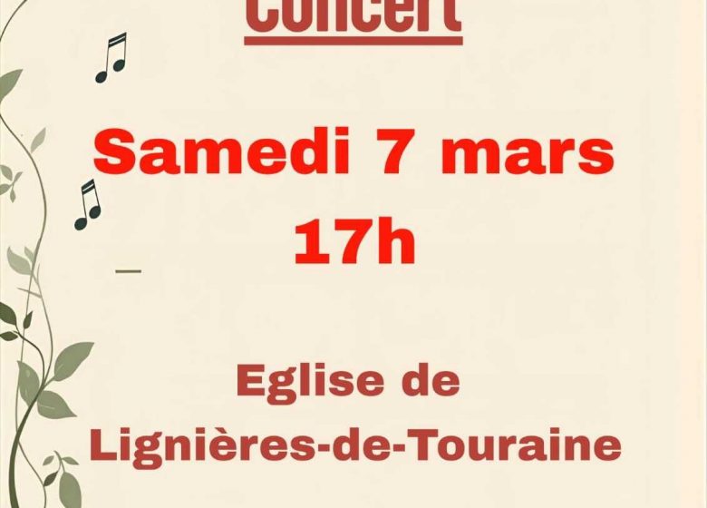 Concert à l&rsquo;église Saint Martin de Lignières de Touraine