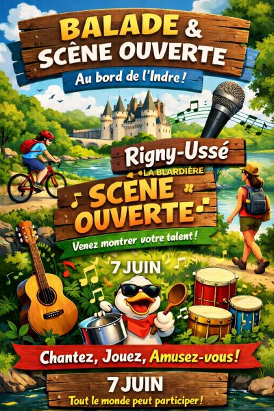 Balade et scène ouverte au bord de l&rsquo;Indre