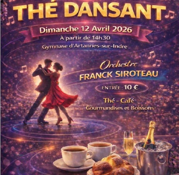 Thé dansant au gymnase d&rsquo;Artannes-sur-Indre