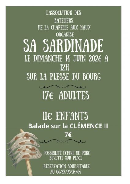 Sardinade avec l&rsquo;Association des Bateliers de La Chapelle Aux Naux