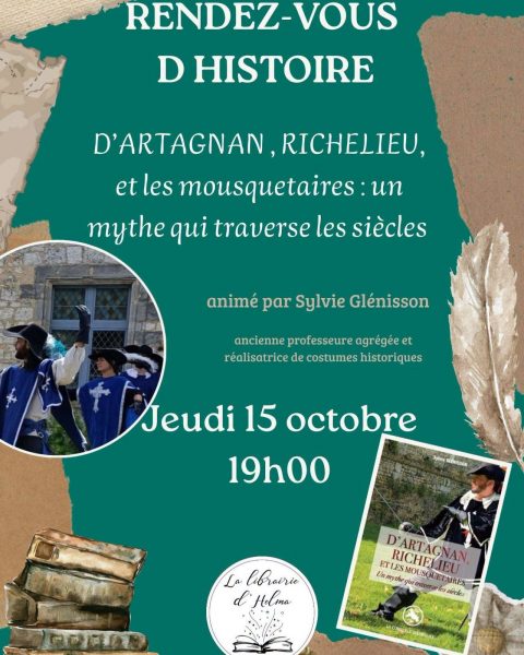 RDV d&rsquo;Histoire à la librairie d&rsquo;Helma
