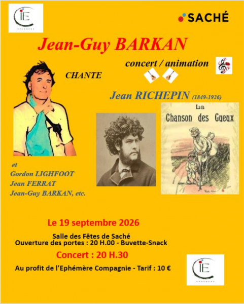 Jean-Guy BARKAN chante Jean RICHEPIN – Au profit de la Compagnie Ephémère