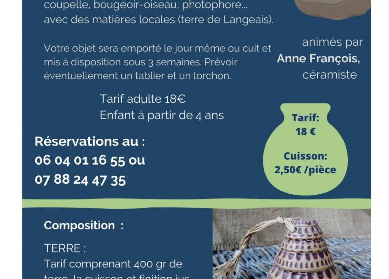 Atelier découverte de la céramique