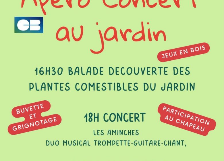 Apéro-concert au jardin