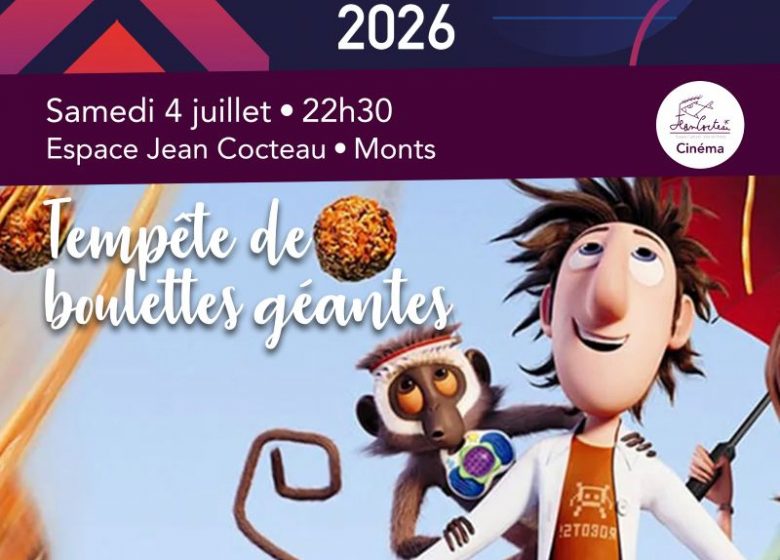 Cinéma en plein air : Tempête de boulettes géantes