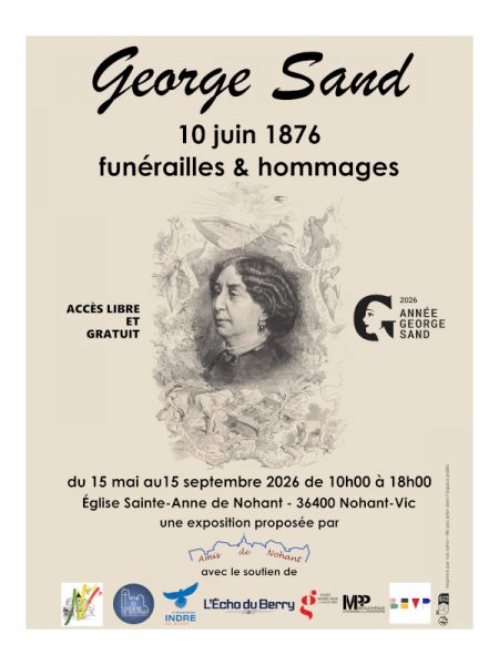Exposition George Sand – 10 juin 1876 – funérailles & hommages