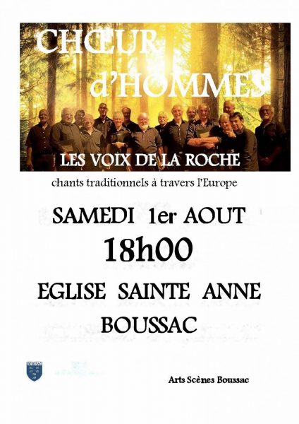 Concert les voix de la roche