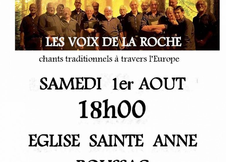 Concert les voix de la roche