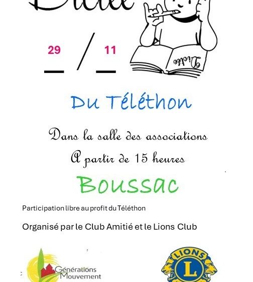 Dictée du Téléthon