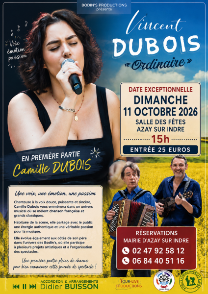 Concert : Ordinaire de Vincent Dubois