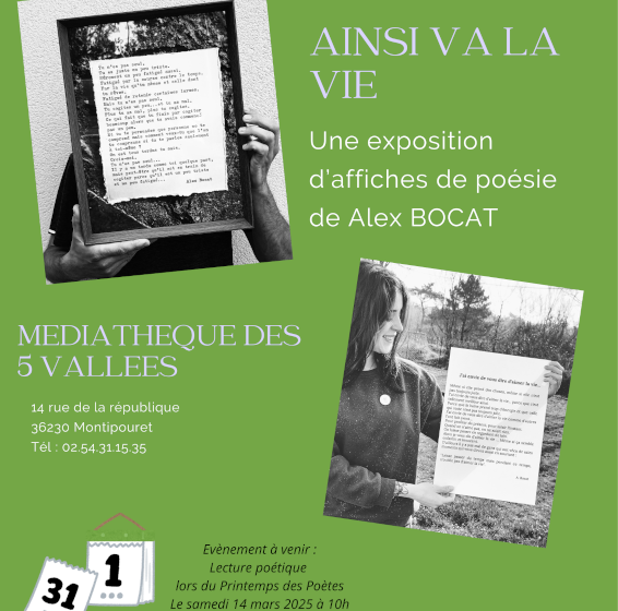 Exposition d&rsquo;affiches poétiques « Ainsi va la vie »