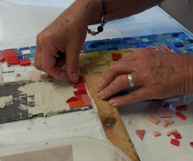 Projet participatif « flacking » en mosaïque