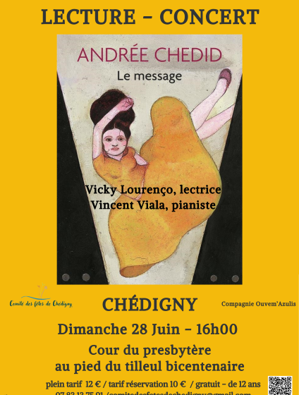 Lecture concert « Le message » d&rsquo;Andrée Chédid