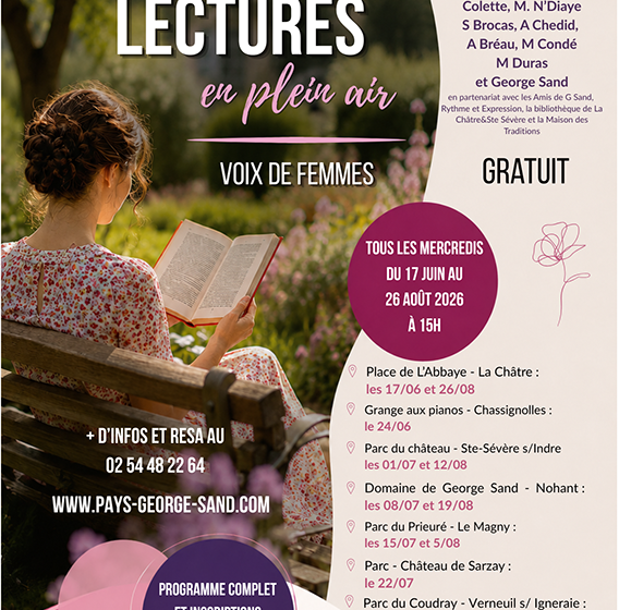 Lecture voix de femmes en plein air