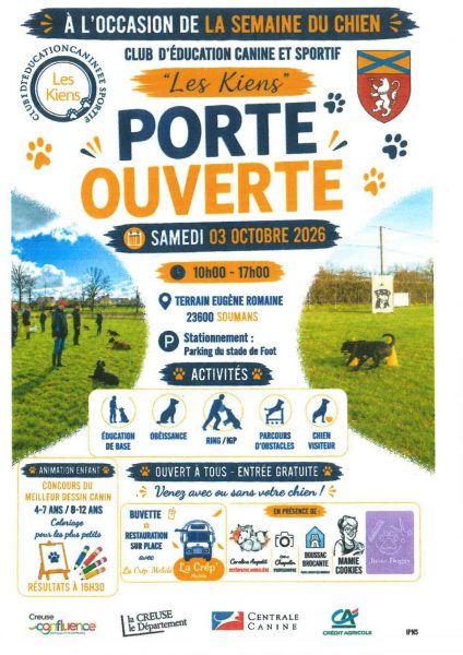 Porte ouverte au club canin