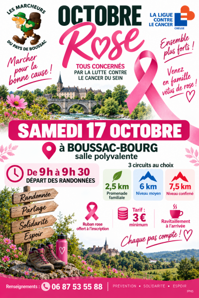 Octobre rose : Randonnée